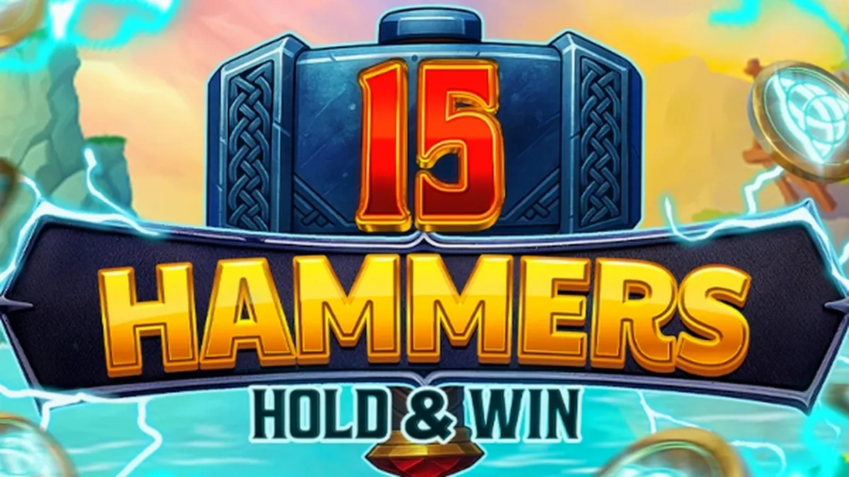 Interface do jogo de slot 15 Hammers: Hold & Win