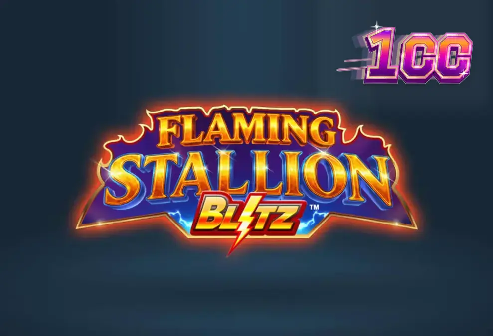 O slot Flaming Stallion Blitz com seu tema de deserto e cavalo flamejante